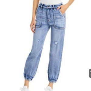 NWOT Bloomingdale's AQUA Brand Denim Jogger Jeans Straight Leg